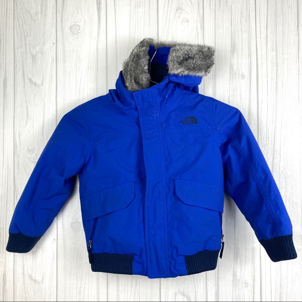 THE NORTH FACE DRYVENT 550 KIDS SIZE 5 BLUE
